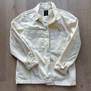 Original Use off white shirt jacket. Size S. Good condition condition.